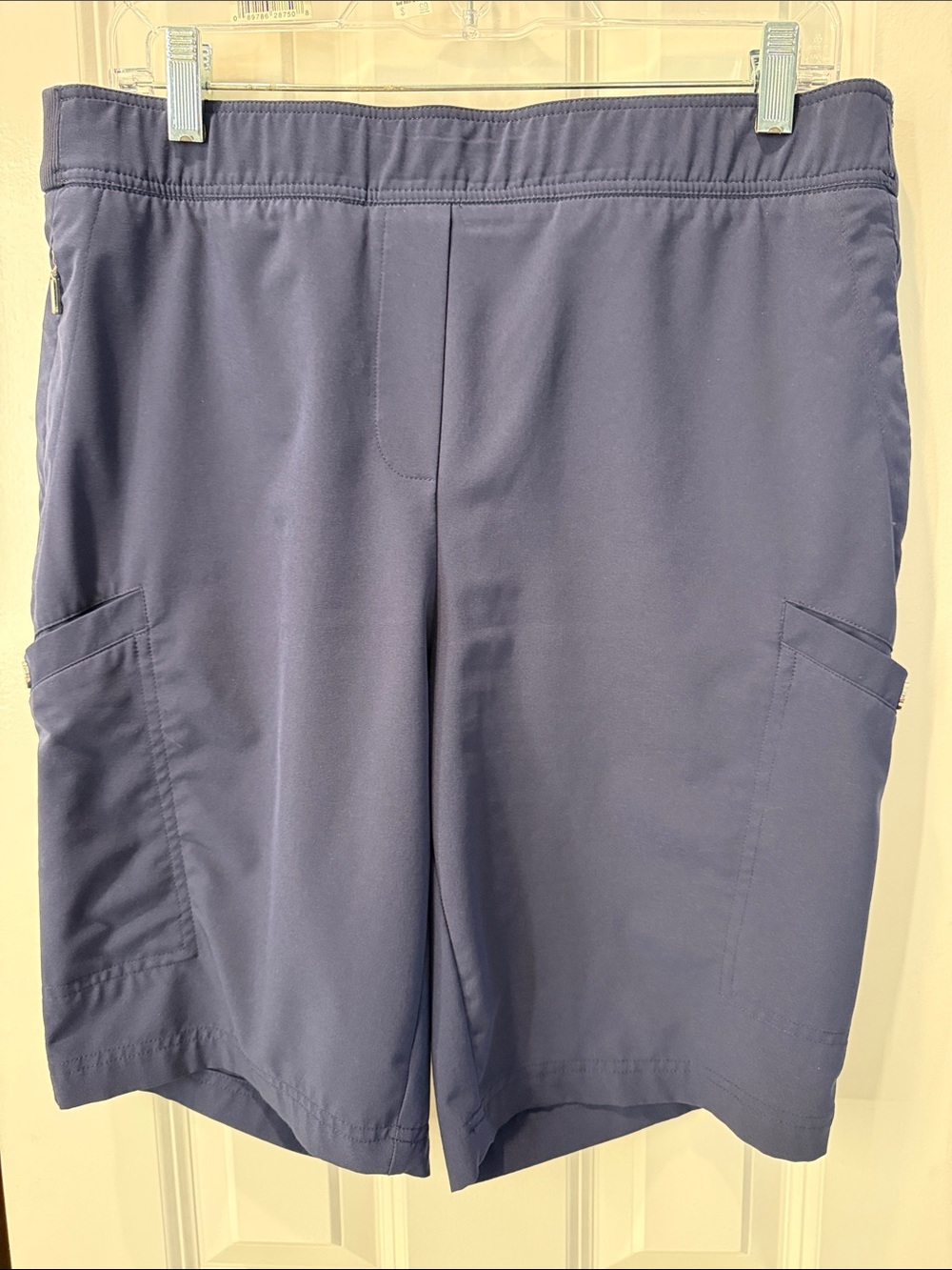 Chico’s  Elastic-Waist Utility Shorts - Blue
